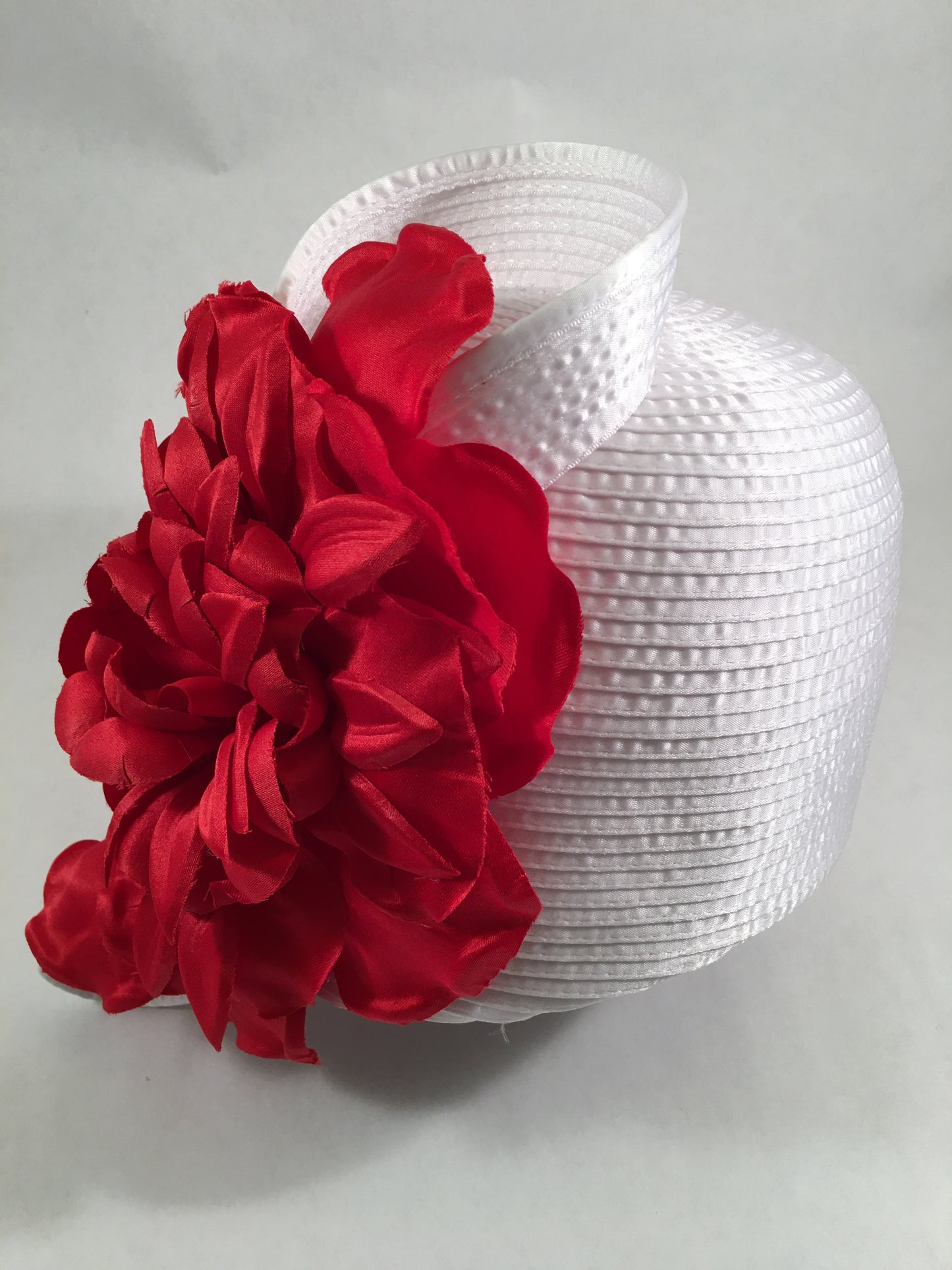 White & Red Cloche