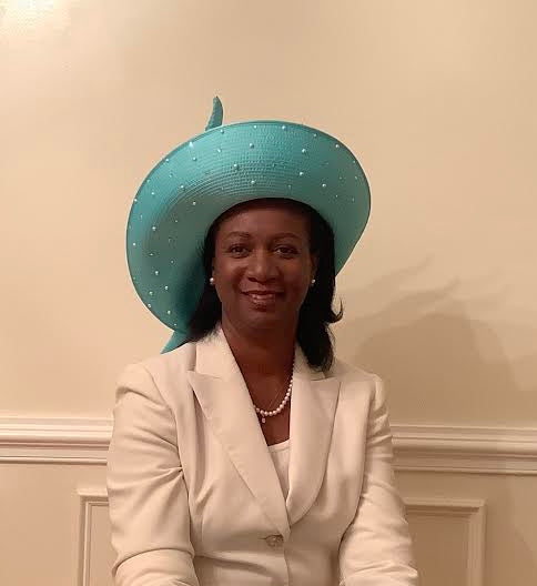 Turquoise Wide Brim w/XL Rosetta