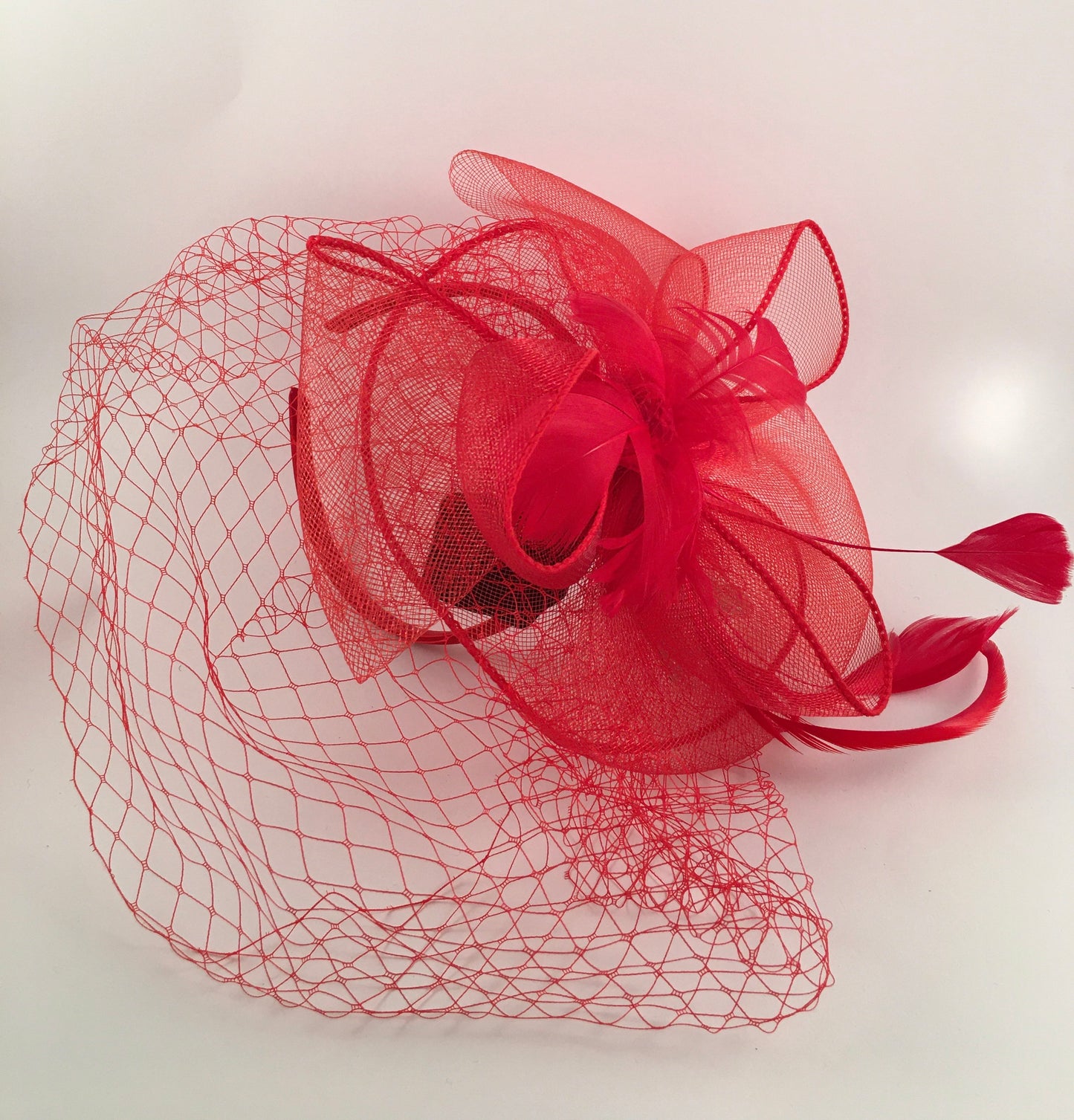 Red Fascinator