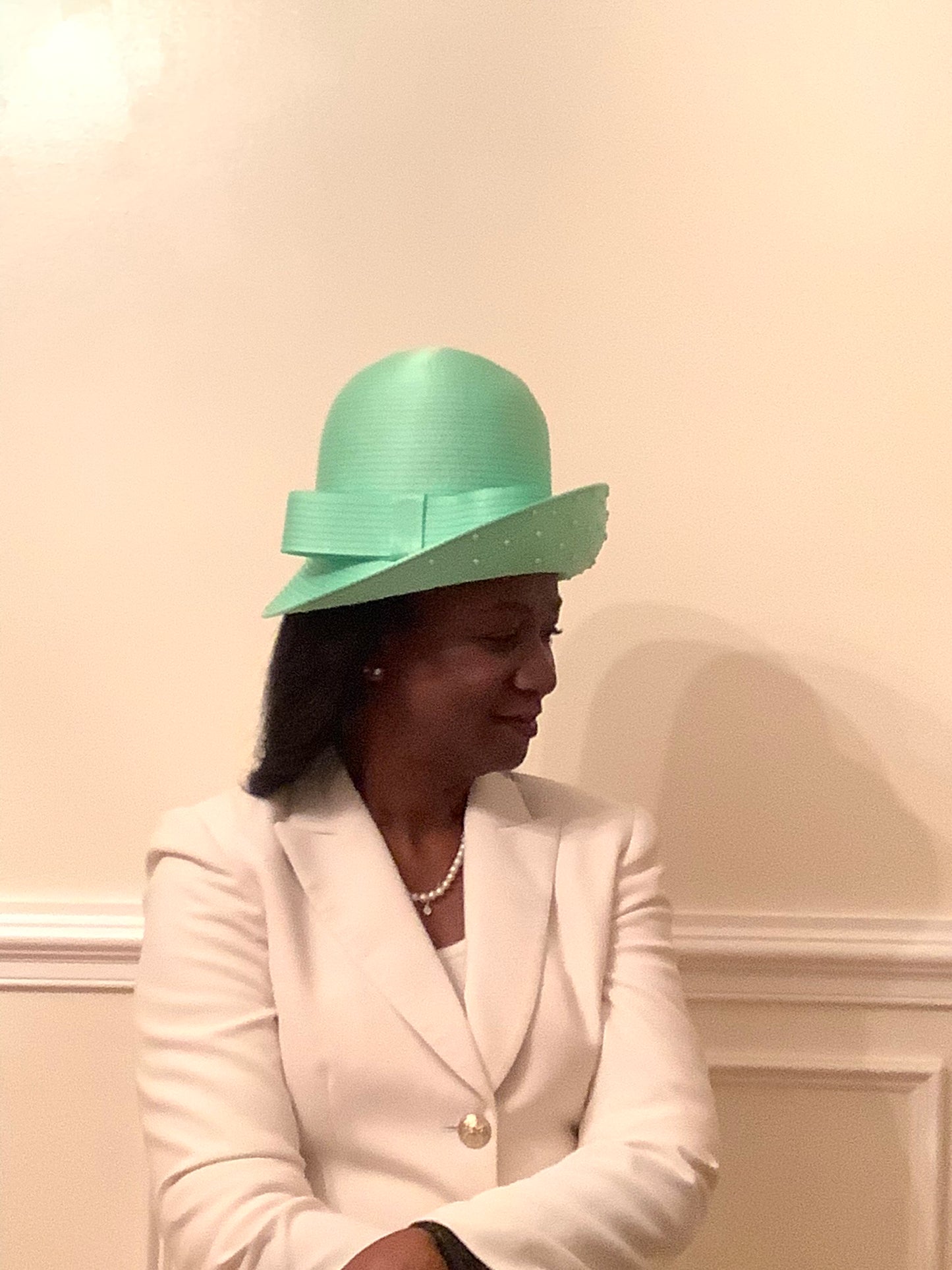 Mint Green with Pearls