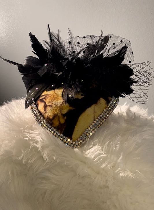 Cowhide Fascinator