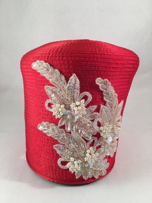 Red, White Embroidery