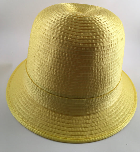 Yellow Satin Fedora