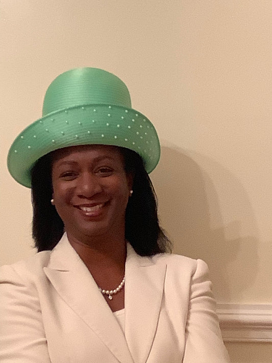 Mint Green with Pearls